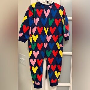 NWOT Hanna Anderson Heart Pattern Jumpsuit